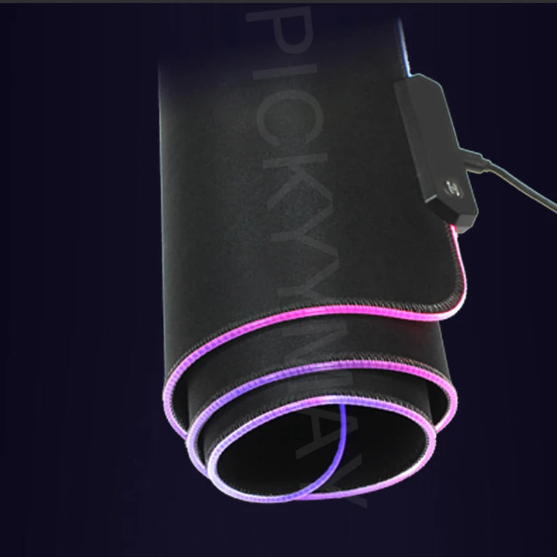 Cosmic Glow RGB XL Gaming Desk Mat – LED Backlit Space Mouse Pad (XXL)