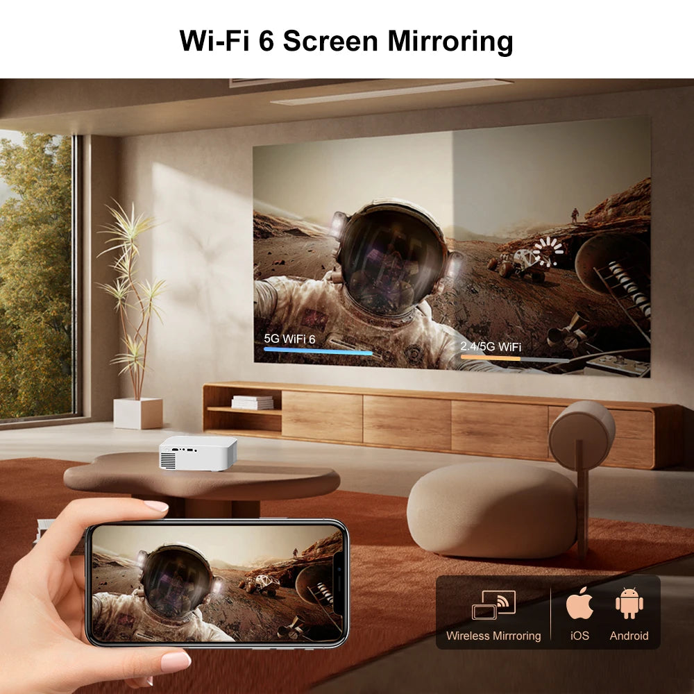 LumiBeam L9W 4K Mini Portable Projector