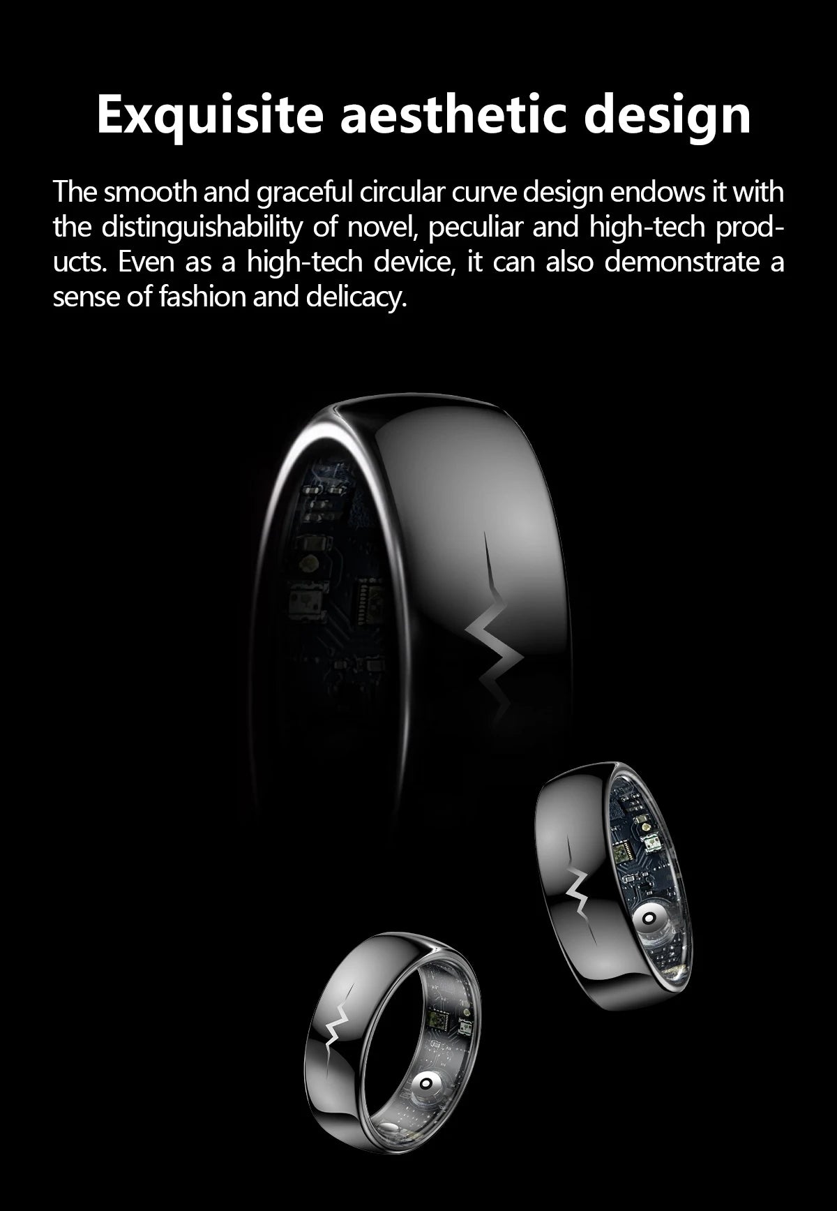 NOYAFA Smart Ring – Heart Rate, Blood Oxygen & Multi-Sport Health Monitor