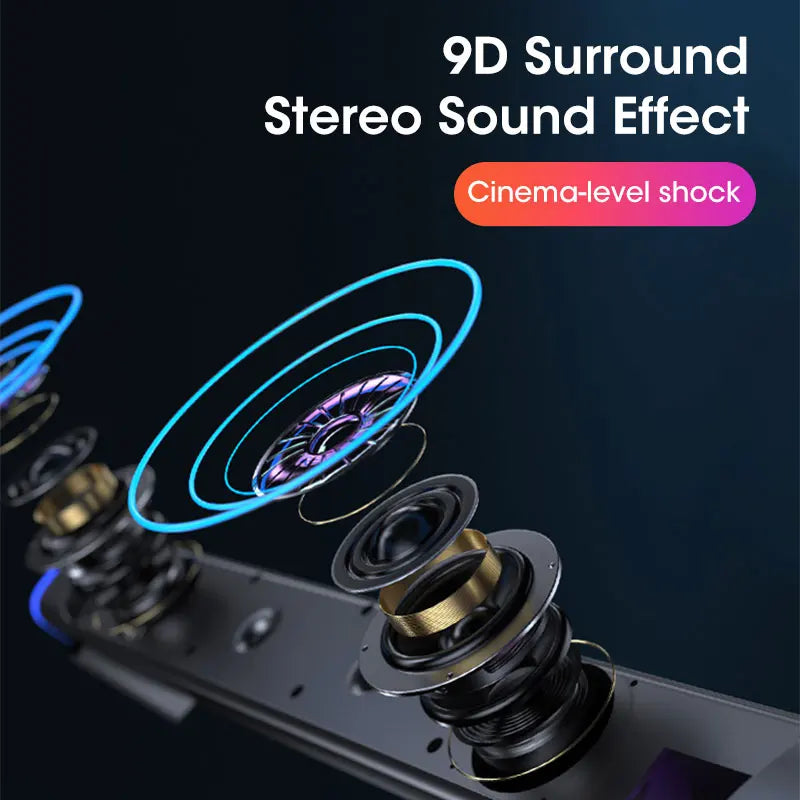 SoundBar 4D Pro – Wireless Bluetooth Speaker with Subwoofer Bass for PC & Laptop