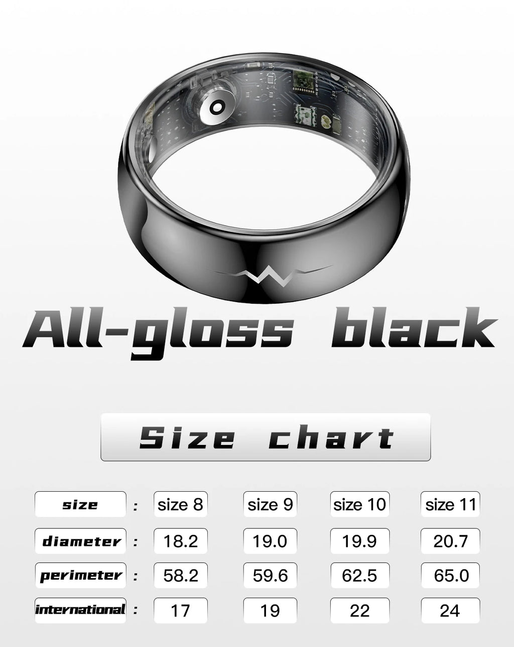NOYAFA Smart Ring – Heart Rate, Blood Oxygen & Multi-Sport Health Monitor