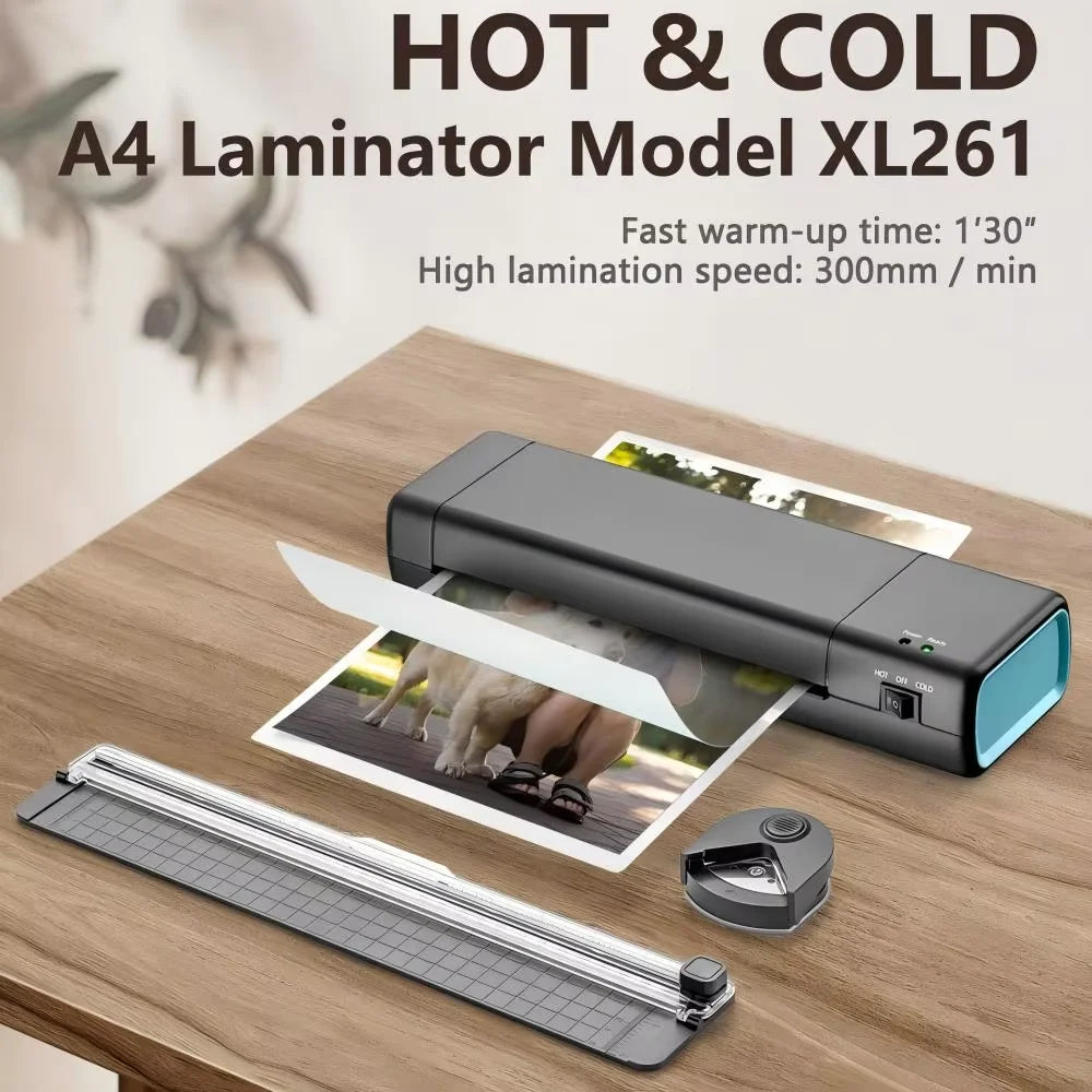 SealPro 9" Hot & Cold Laminator Kit – Fast A4 Laminating Machine with 10 Pouches for Home, School & Office