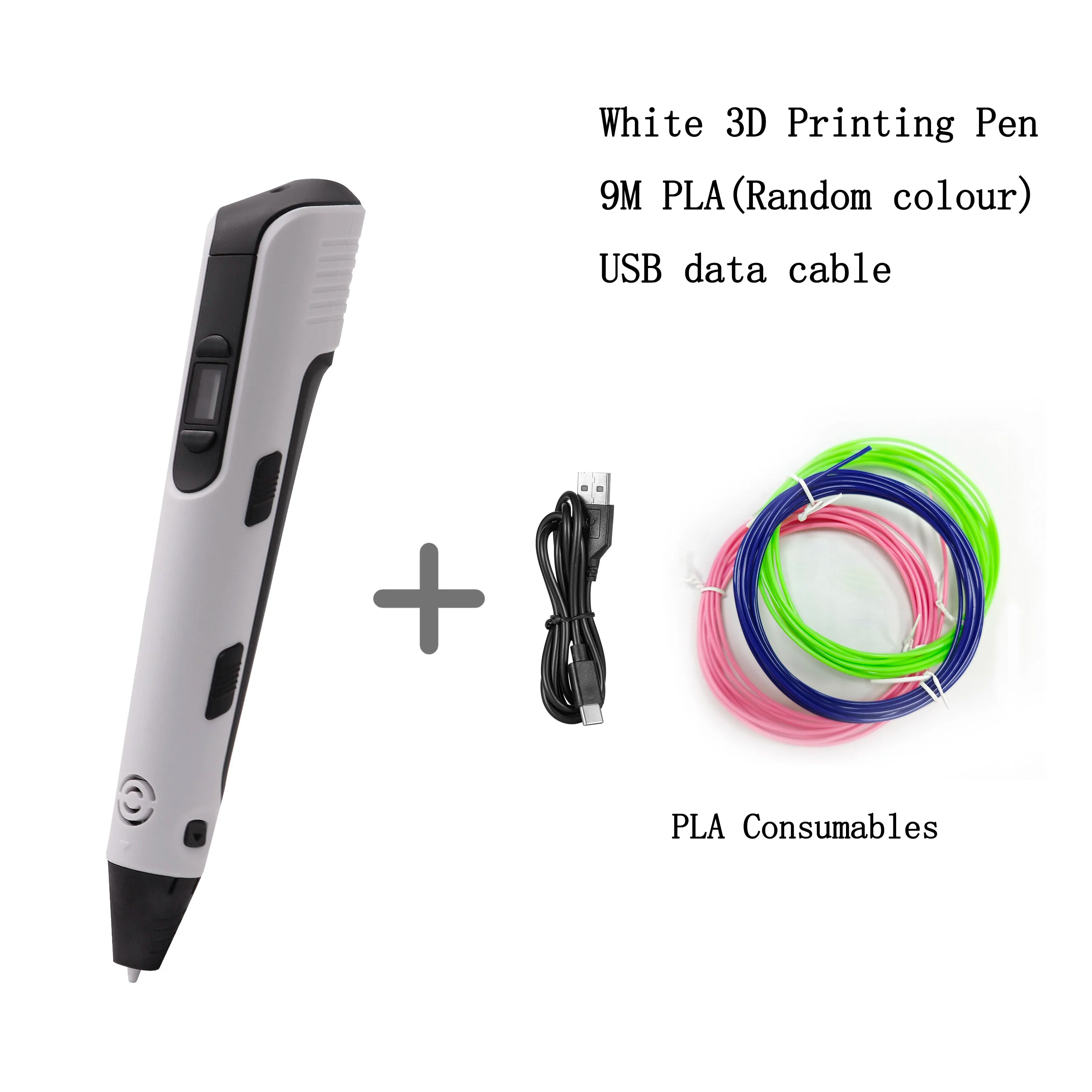 SpacePen Upgraded 3D Printing Pen – 9M PLA Filament, Kids Birthday & New Year Gift