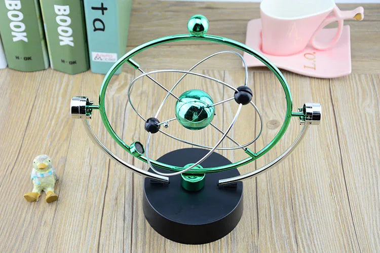 Colorful Galaxy Universe Celestial Swinger Magnetic Rotating Earth Perpetual Motion Device Electric Chaos Pendulum Science Decor