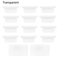 60 Pcs File Folder Tabs Hanging File Folder Tabs with Blank Inserts 2 Inches PVC Tabs for Hanging Folders Quick Identification