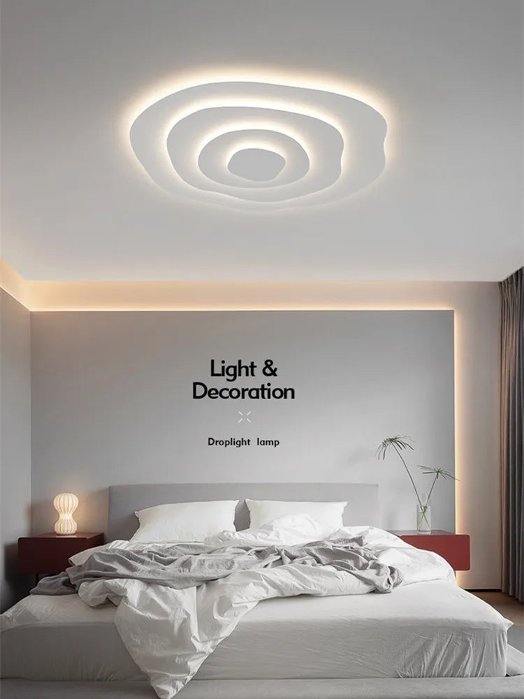 SteadGlow Modern LED Ceiling Lamp – Dimmable Remote Control Light for Bedroom, Office & Living Room