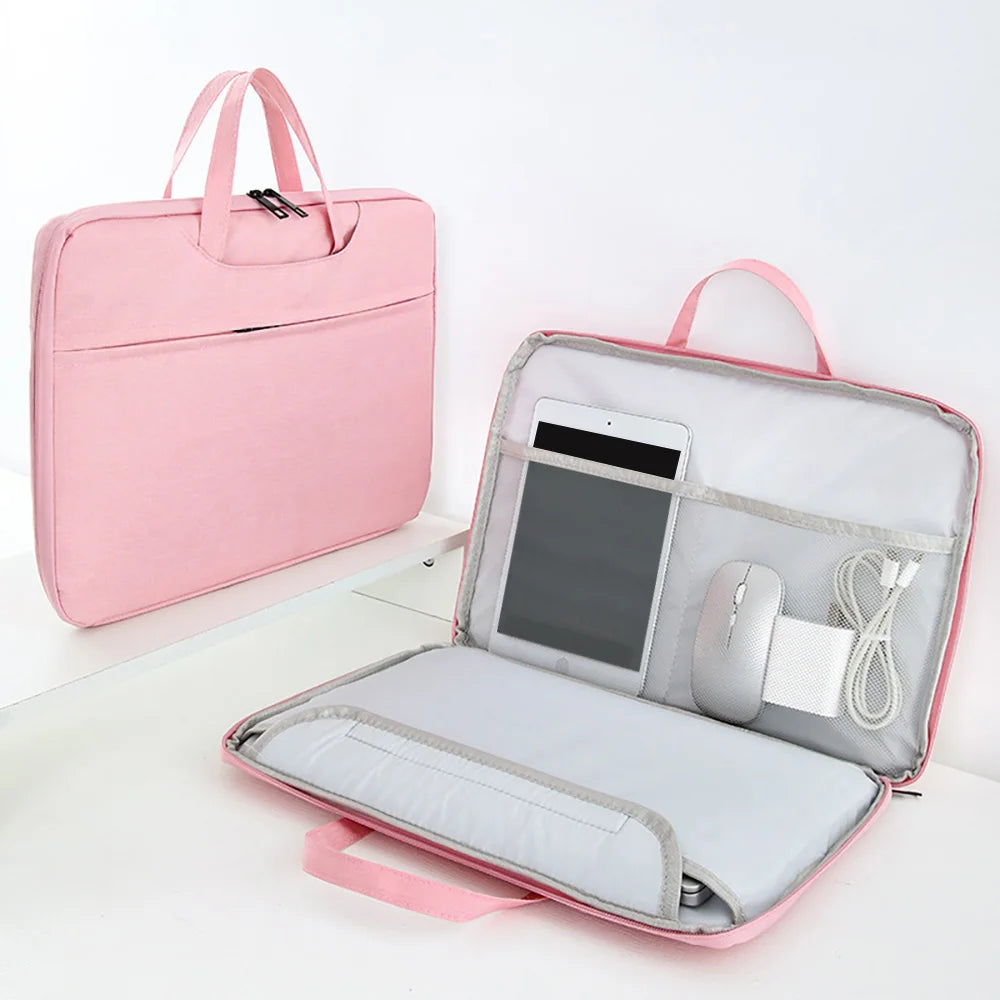 Laptop Bags 13.3 14 15 15.6 inch Cover For MacBook Air Pro Xiaomi Huawei ASUS Notebook Case Men Women Portable Handbag Briefcase