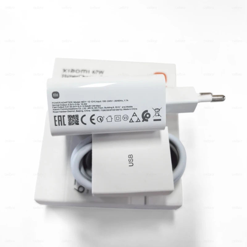 Xiaomi 67W Fast Charger – USB-C Power Adapter for Mi, POCO & Redmi