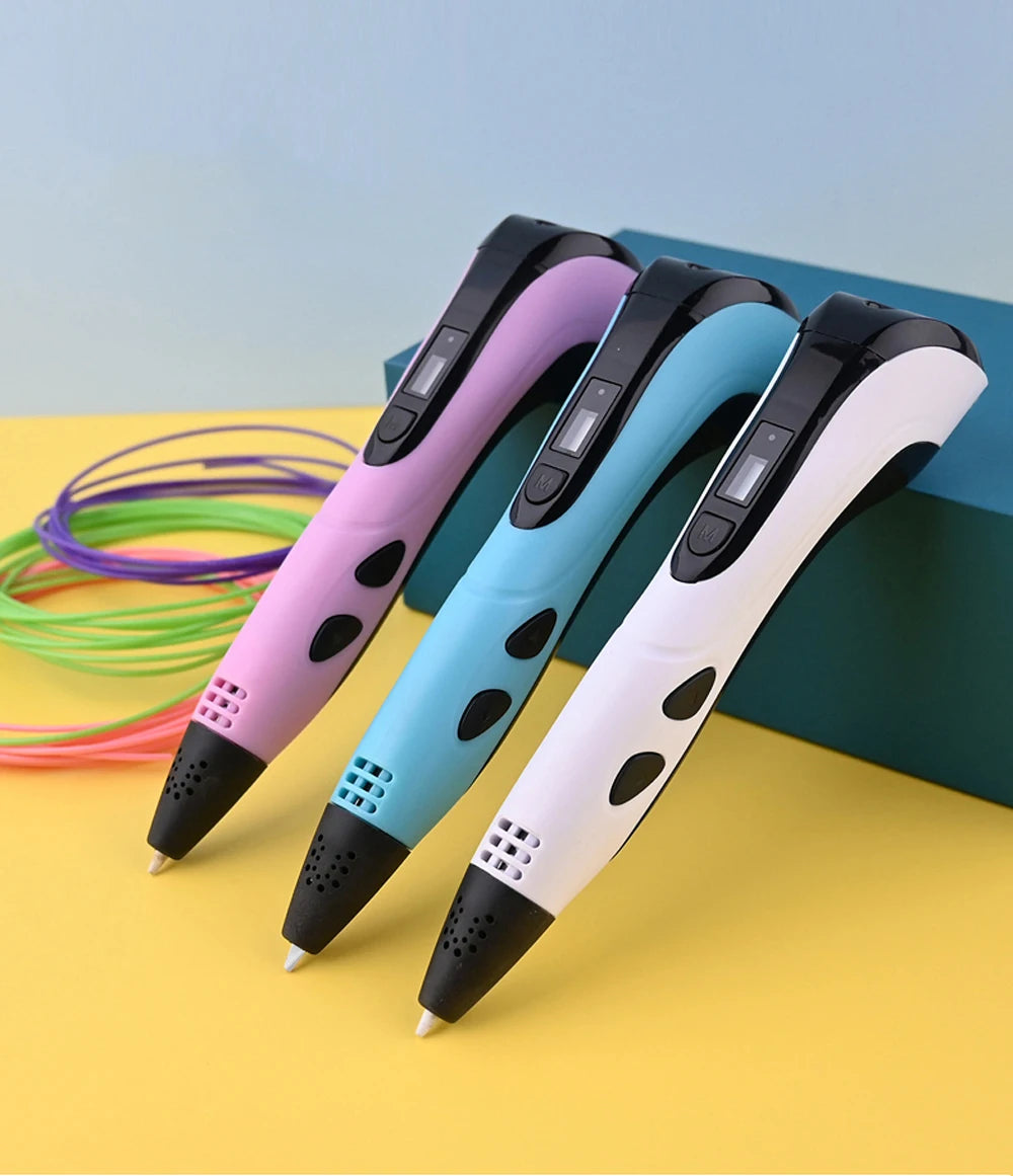 DoodlePen 3D Pen Set – LCD Display, PLA Filament, Kids Birthday & Christmas Gift