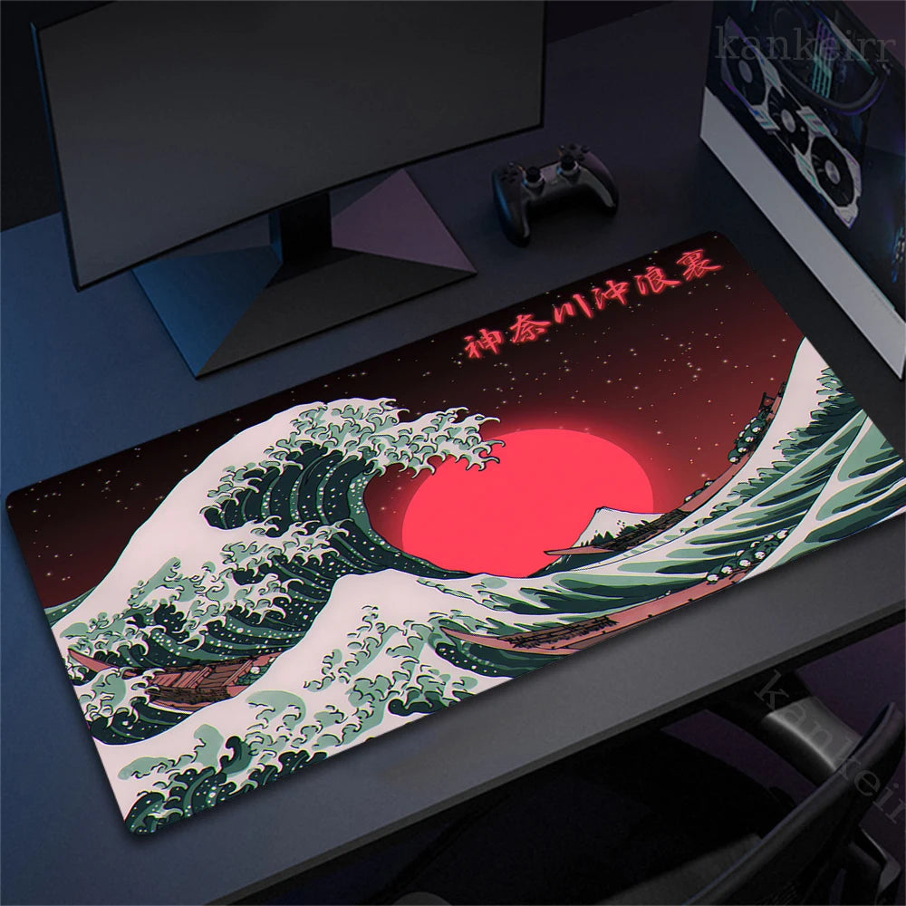Great Wave XL Gaming Desk Mat – Personalized Art Mouse Pad (XXL HD Mouse Mat)