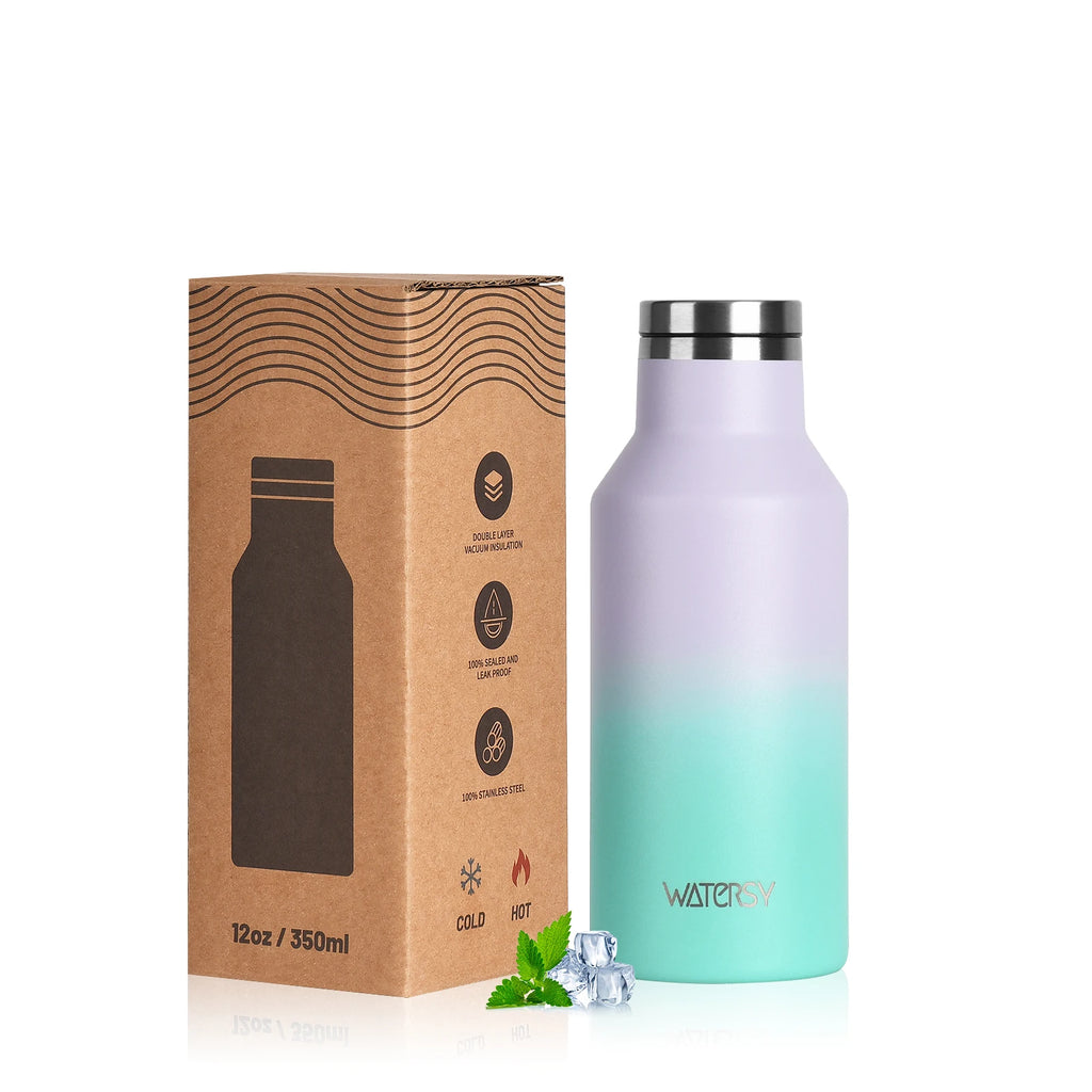WATERSY Stainless Steel Thermal Cup – 350ml / 500ml, Vacuum Flask for Coffee & Sport
