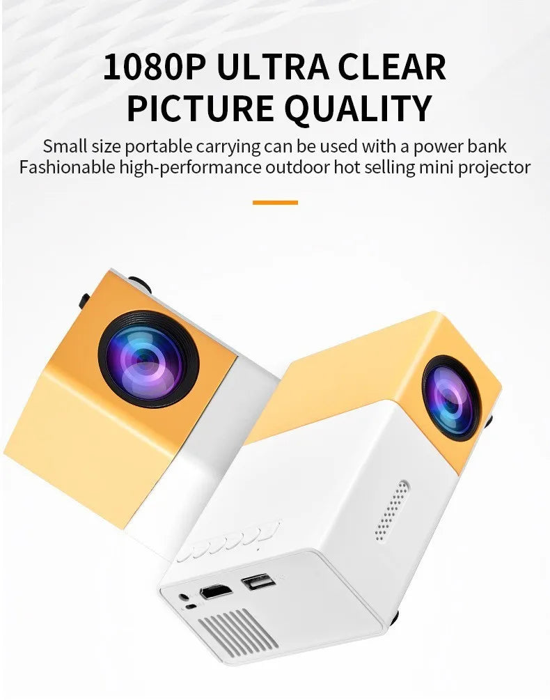 MiniBeam Portable 1080P Home Projector