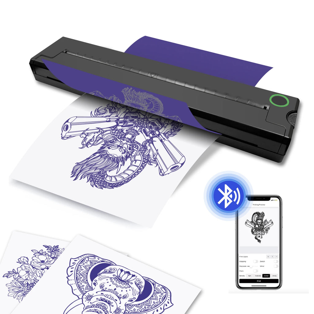 PrintAnywhere Portable A4 Bluetooth Thermal Printer – Photos, PDF, Tattoo Stencils