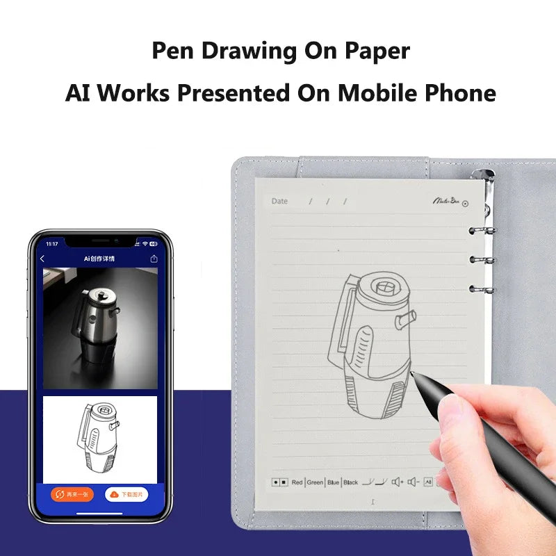 Smart Digital Notebook with AI Sync Pen (Real-Time Cloud Writing)