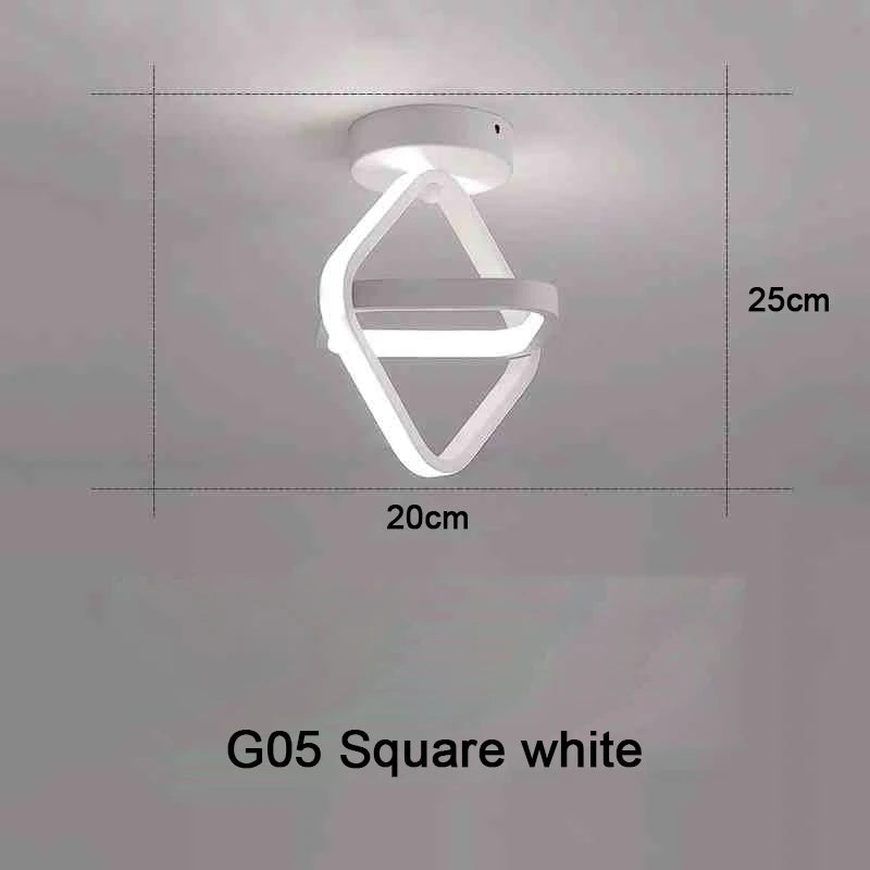 DuoRing LED Ceiling Light – Modern 2-Ring Design for Hallway, Balcony & Office