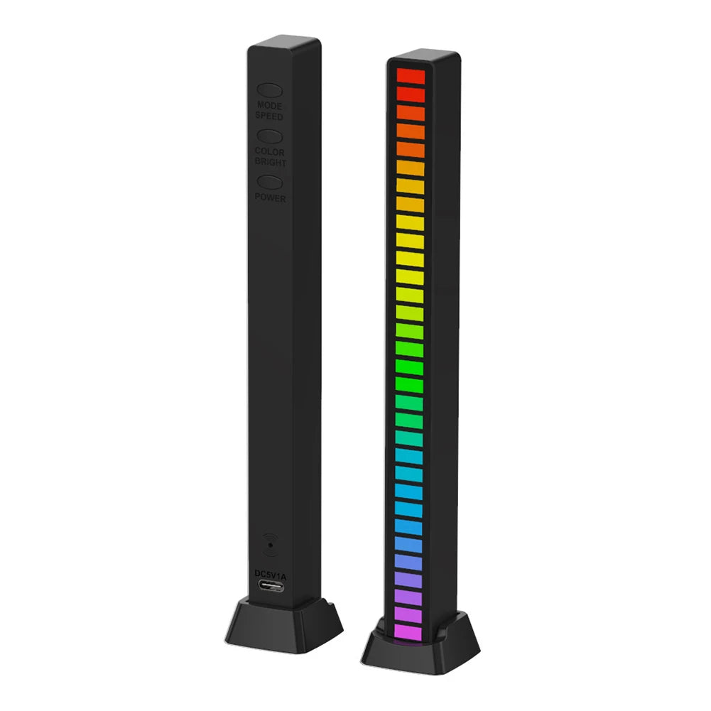 BeatSync RGB Sound Reactive LED Light – Voice Controlled Music Rhythm Lamp for Gaming, Desk & Home