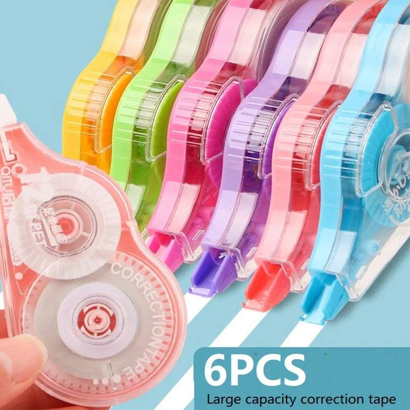 SweetFix Kawaii Correction Tape – 6PCS Cute School Essentials