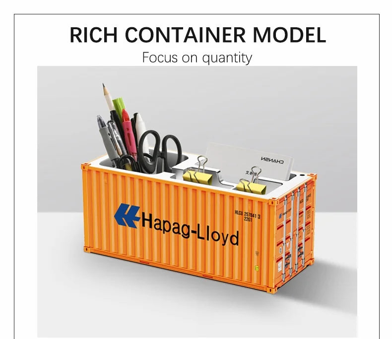 ContainerDesk Miniature Shipping Container Pen Holder – Desk Organiser & Home Decor