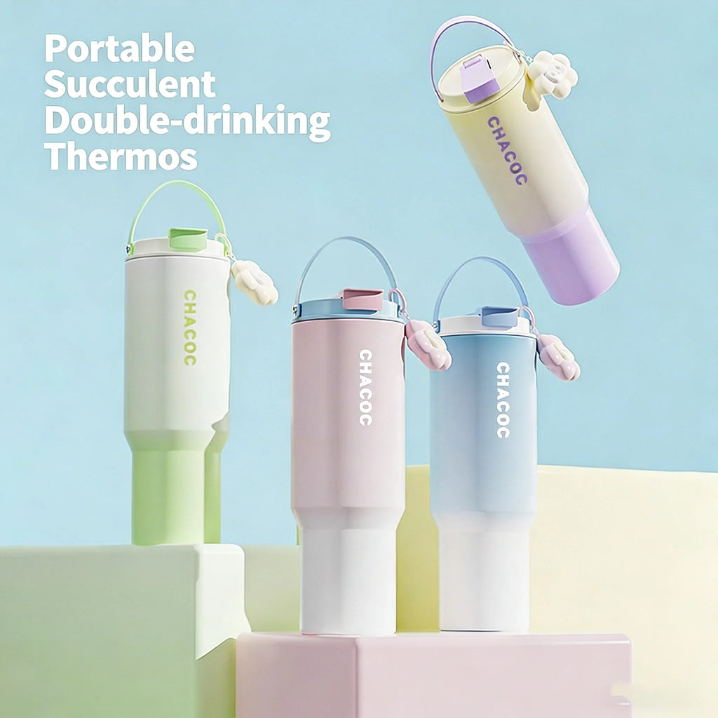 AdventureSip Stainless Steel Tumbler with Straw – 20oz / 30oz, Sport & Travel