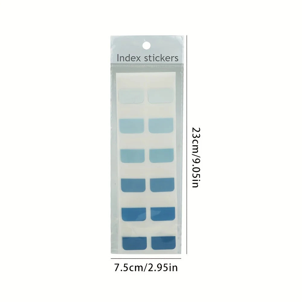 GradientTab 120-Pack Writable Gradient Index Tabs – Coloured Sticky File Markers