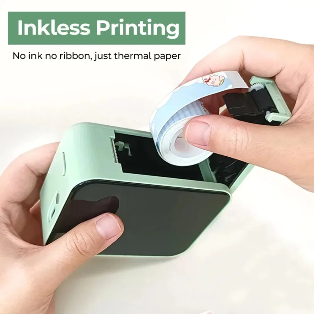 MarkLife P15 Mini Portable Bluetooth Thermal Label Printer – Home & Office Sticker Maker
