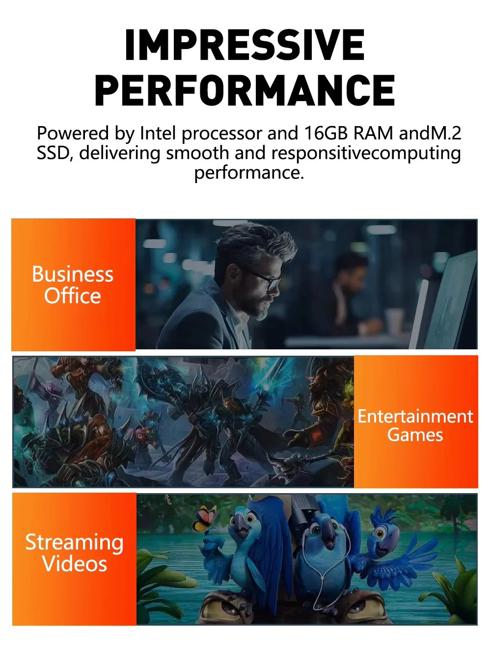 High-Performance Windows 11 Pro Mini Gaming PC – i9/i3, 16GB RAM, WiFi 6, 4K Support, SSD Storage (1TB/2TB)