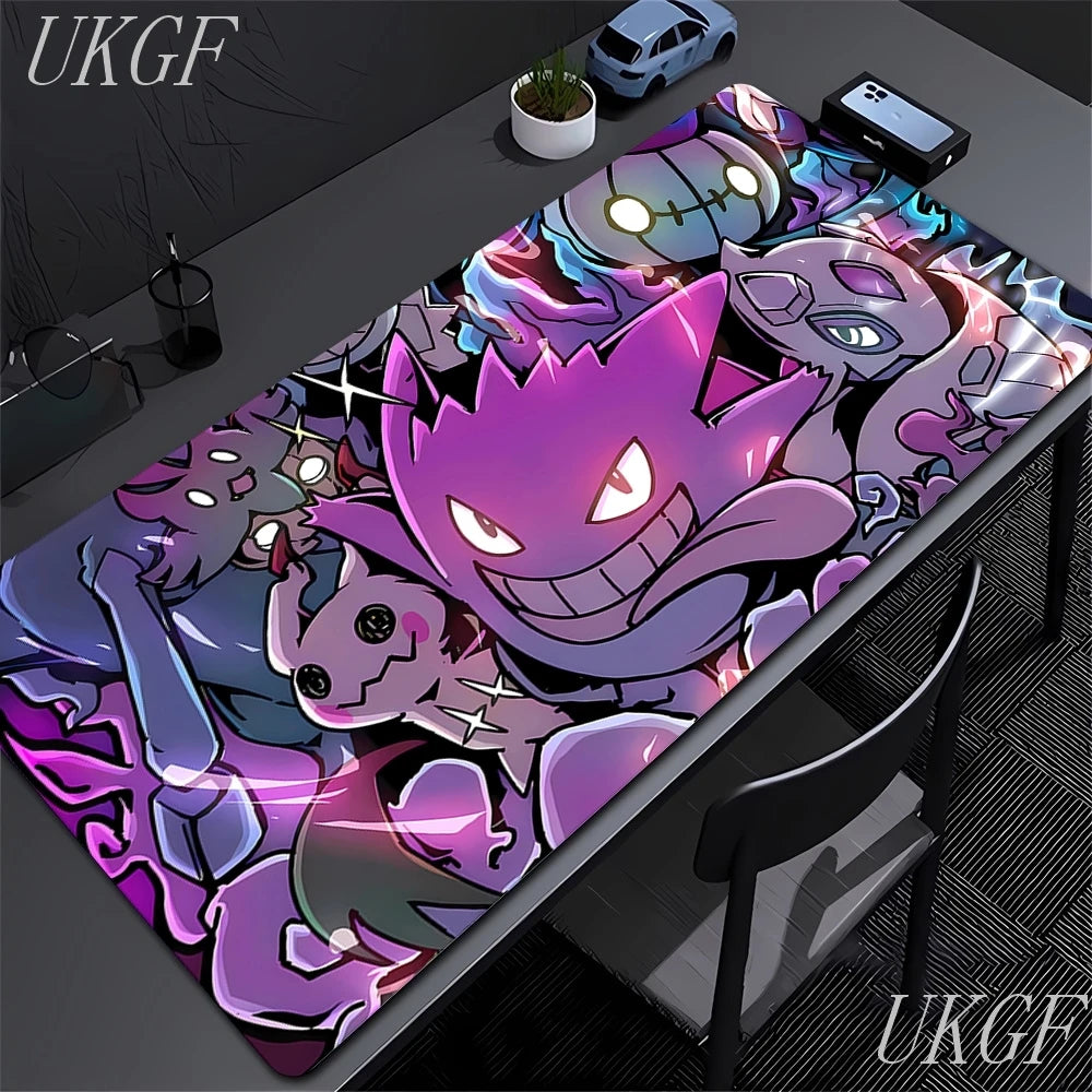 Gengar Anime XL Gaming Desk Mat – Cute Gaming Mouse Pad (XXL Keyboard & Mouse Mat)