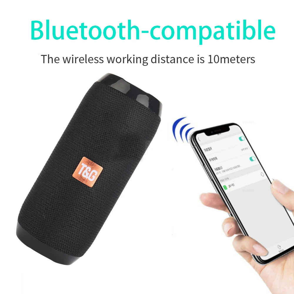 BoomBox Portable Wireless Bluetooth Speaker – FM Radio, Subwoofer & Hands-Free