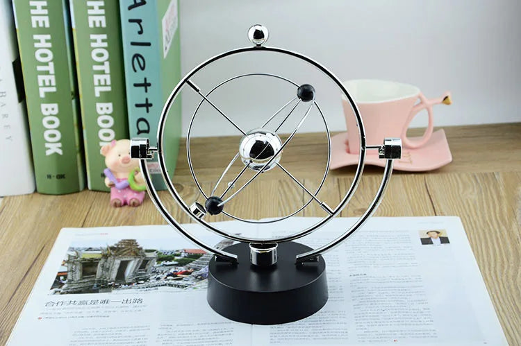 Colorful Galaxy Universe Celestial Swinger Magnetic Rotating Earth Perpetual Motion Device Electric Chaos Pendulum Science Decor