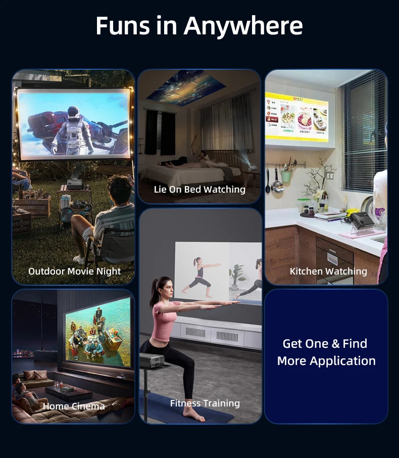 CinemaX A8 Google TV 4K Smart Projector