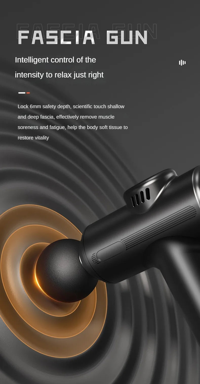 MiniGun USB Electric Massage Gun – Mini Deep Tissue, 8 Heads for Body & Face