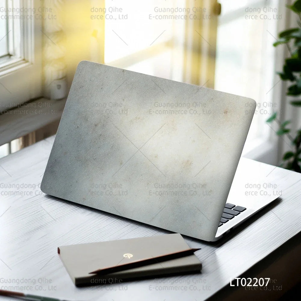 2pcs Creative Botanical Laptop Stickers Hand-Drawn Floral Line Art in Bright Colors, Waterproof Vinyl Decal for Notebook Covers
