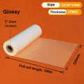 220mm x 100M Satin Matte / Gloss Hot Laminating Film Roll (25–28 Mic) – BOPP Professional Lamination Film, 1” Core for Hot Roll Laminators