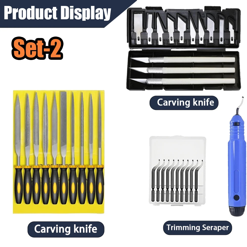 3D Printer Tools Kit – 53-Piece Set for FDM & SLA Printers