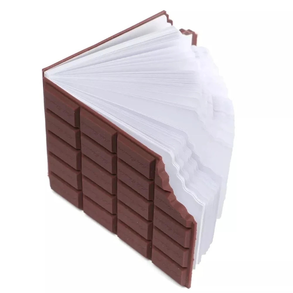 ChocoNote Chocolate Shape Sticky Notes – 80 Sheets Cute Mini Memo Pad