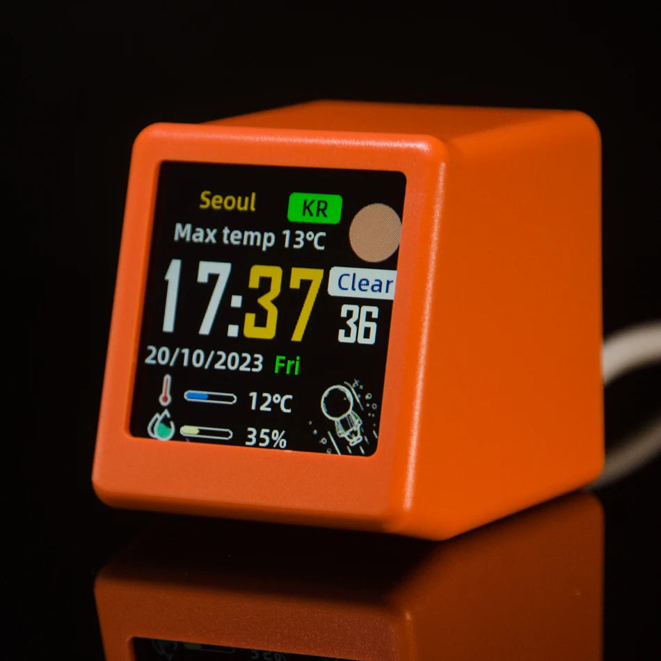 PixelDesk Mini Smart Weather GIF Clock