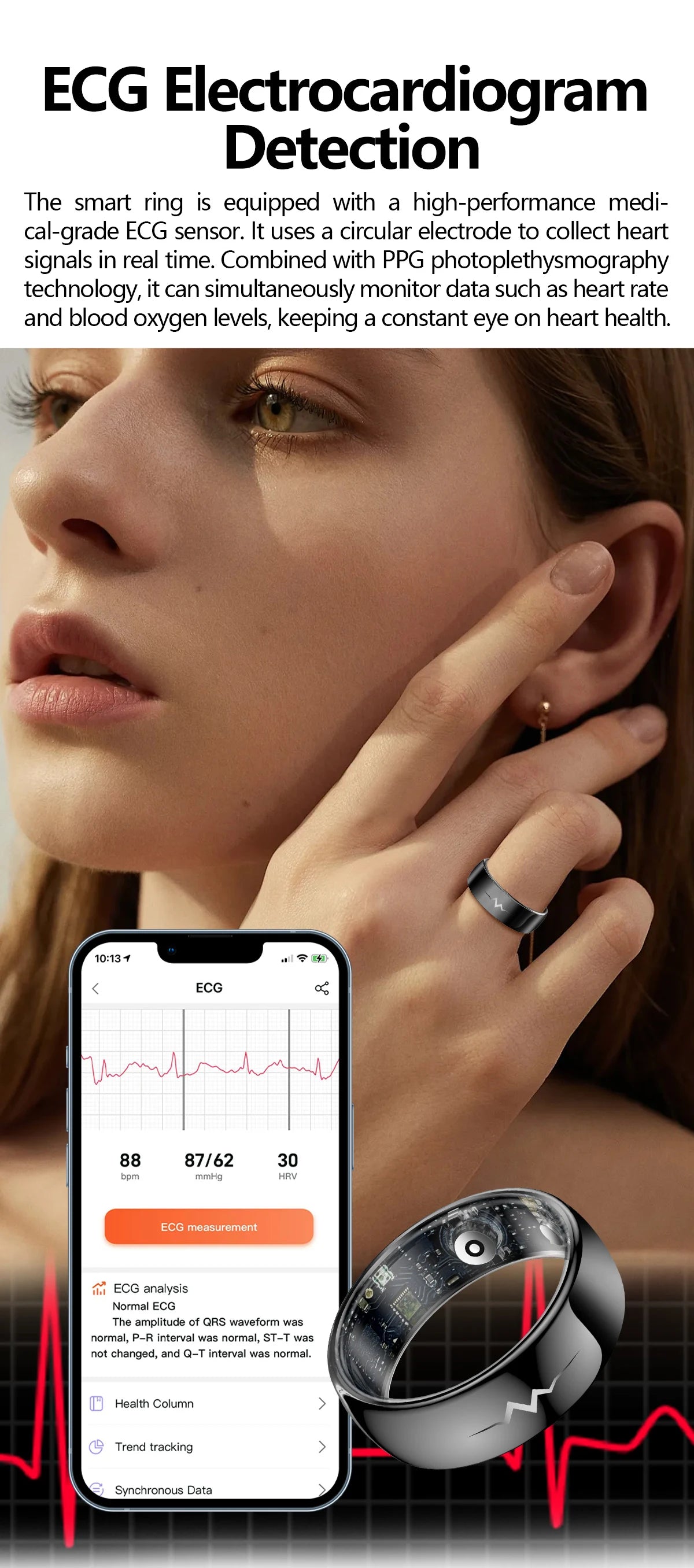 NOYAFA Smart Ring – Heart Rate, Blood Oxygen & Multi-Sport Health Monitor