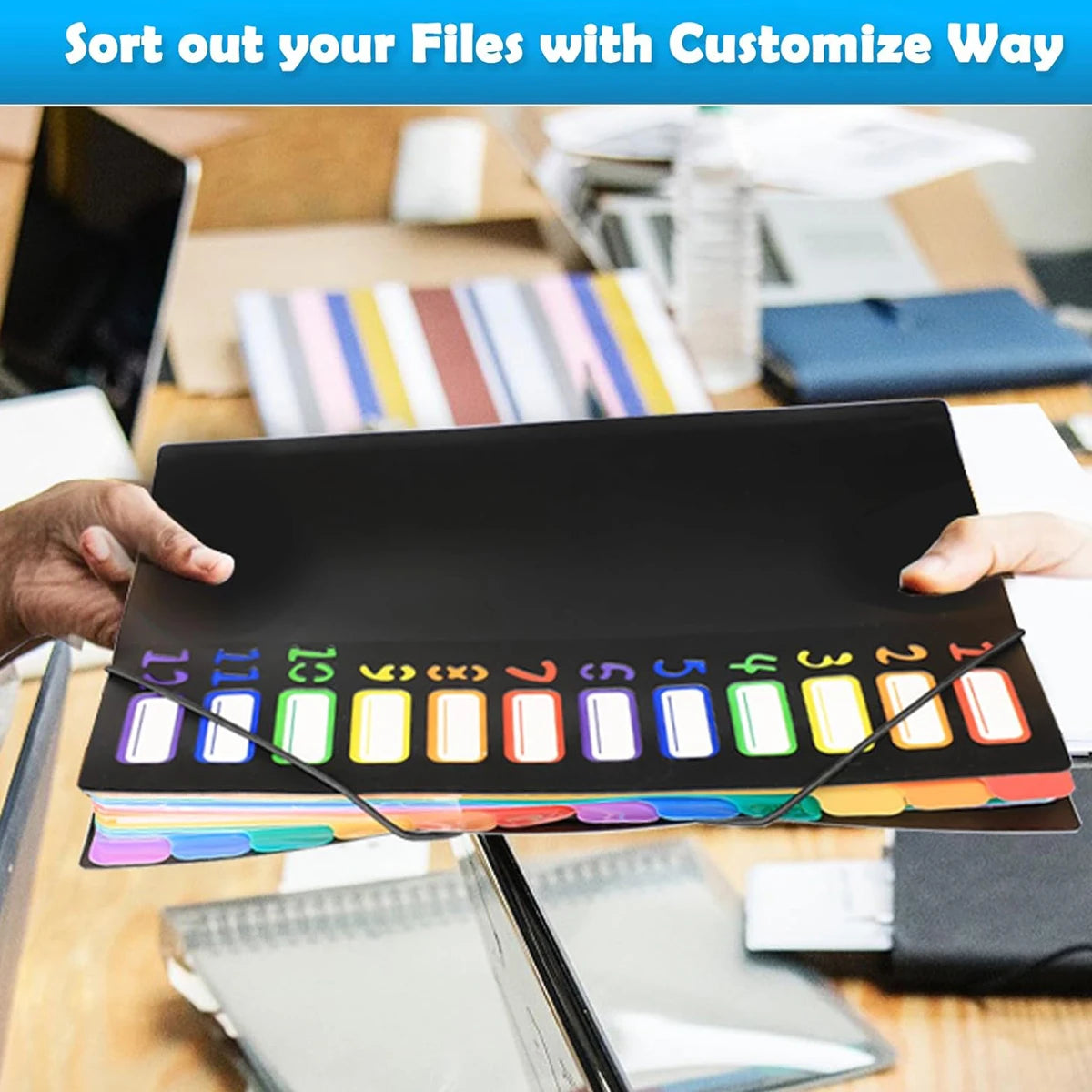 ColorMonth A4 File Folders with Monthly Dividers – Colour-Coded Calendar System