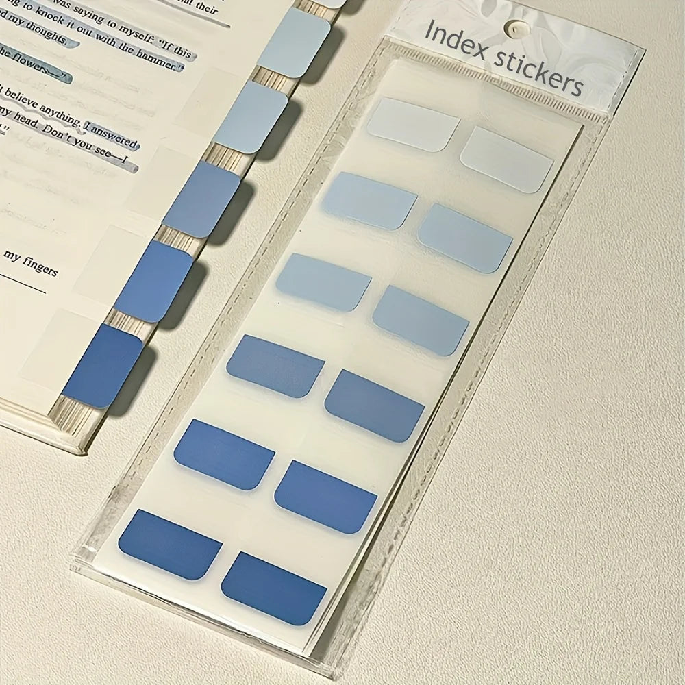 GradientTab 120-Pack Writable Gradient Index Tabs – Coloured Sticky File Markers