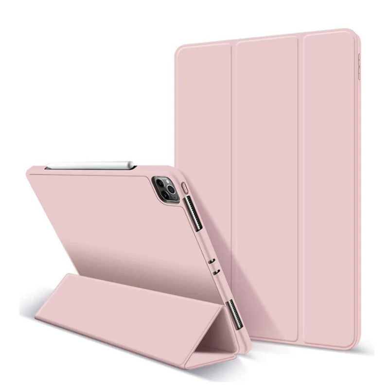 iPad Protective Case – Full-Cover Anti-Drop Silicone Shell with Pen Slot (9.7" & 11")