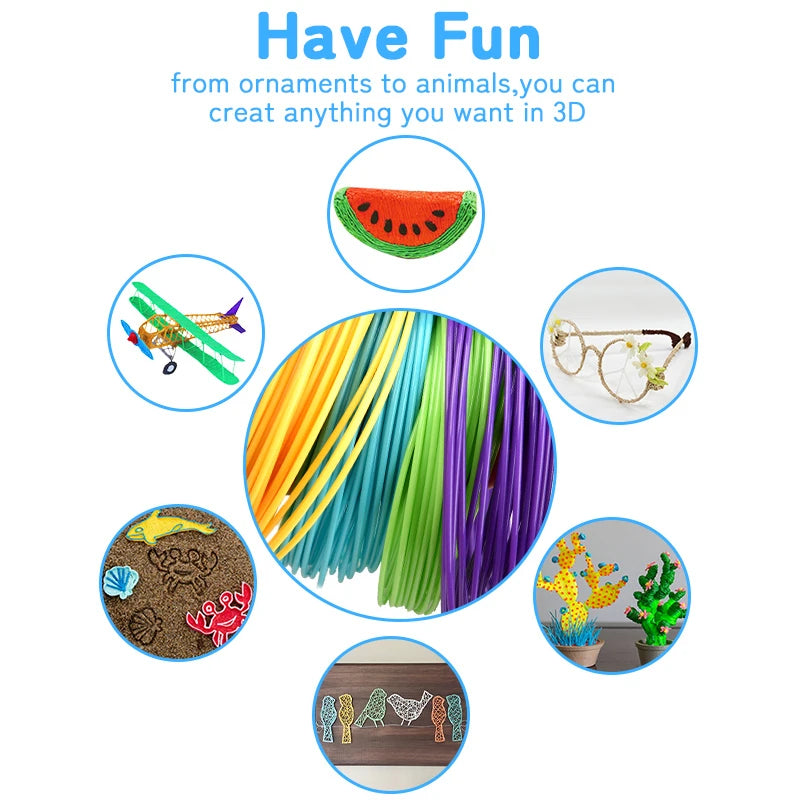 DoodlePen 3D Pen Set – LCD Display, PLA Filament, Kids Birthday & Christmas Gift