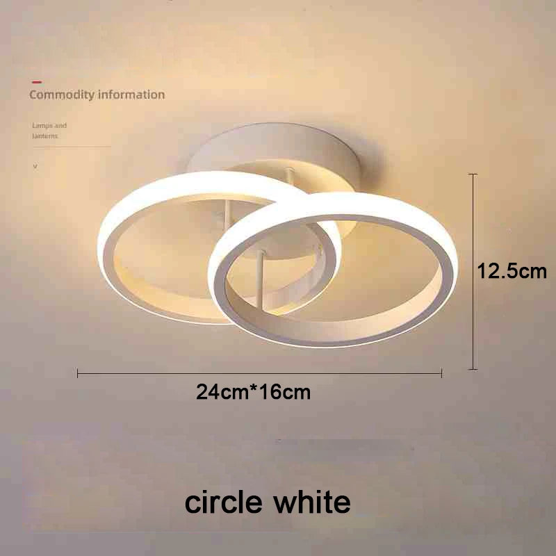 DuoRing LED Ceiling Light – Modern 2-Ring Design for Hallway, Balcony & Office