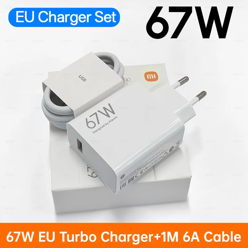Xiaomi 67W Fast Charger – USB-C Power Adapter for Mi, POCO & Redmi