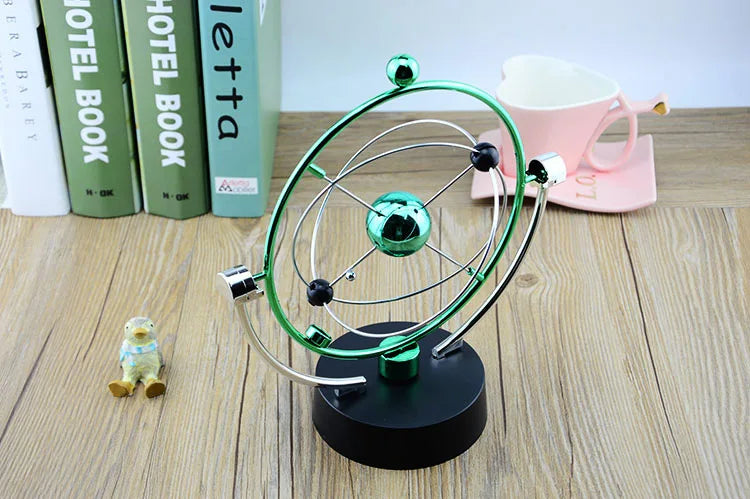 Colorful Galaxy Universe Celestial Swinger Magnetic Rotating Earth Perpetual Motion Device Electric Chaos Pendulum Science Decor