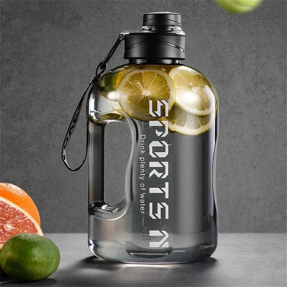 MegaSip Large Capacity Sports Water Bottle – 1.7L / 2.7L with Straw