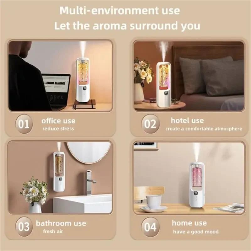 ScentCloud Hotel Aroma Diffuser – Ultrasonic Essential Oil Air Freshener for Bedroom, Bathroom & Office