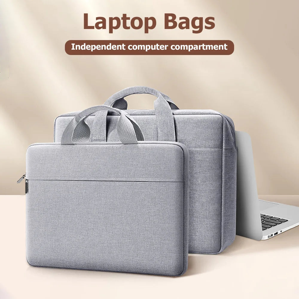 Laptop Bags 13.3 14 15 15.6 inch Cover For MacBook Air Pro Xiaomi Huawei ASUS Notebook Case Men Women Portable Handbag Briefcase