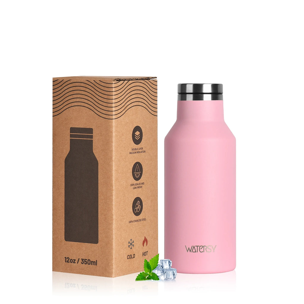 WATERSY Stainless Steel Thermal Cup – 350ml / 500ml, Vacuum Flask for Coffee & Sport
