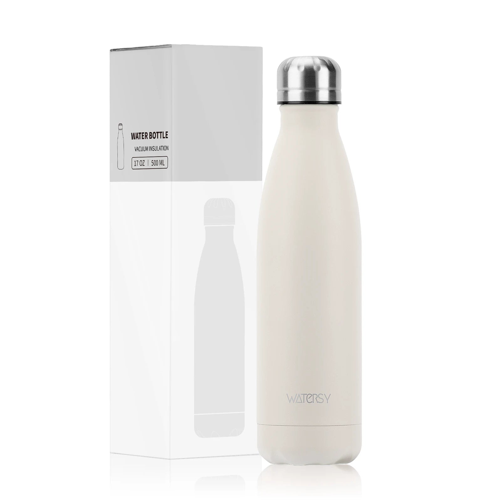 WATERSY 500ml Stainless Steel Vacuum Flask – Insulated Thermos for Coffee & Sport