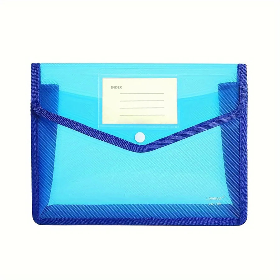 A4 file storage bags & folders, transparent storage and organization bags with labels